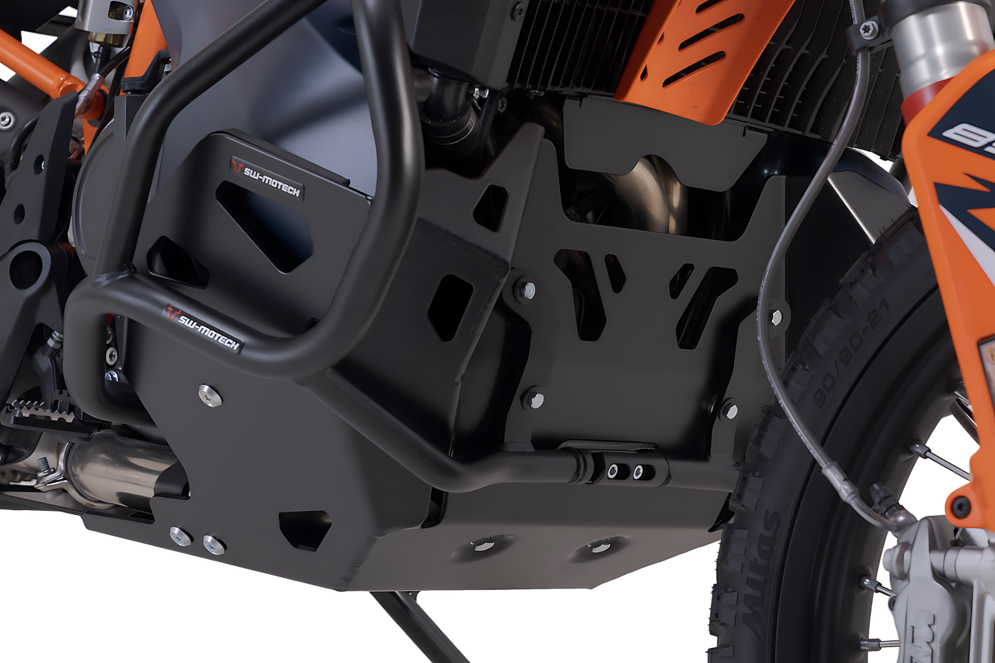 Protección del motor Negro. KTM 790 Adv/R, 890 Adv/R.