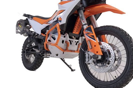 Protección del motor Plateado. KTM 790 Adv/R, 890 Adv/R.