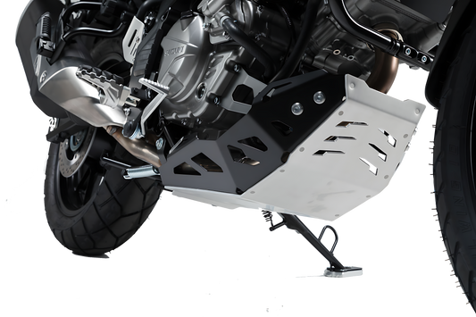 Protector de motor Negro/plateado. Suzuki DL650 (11-) / XT (15-).