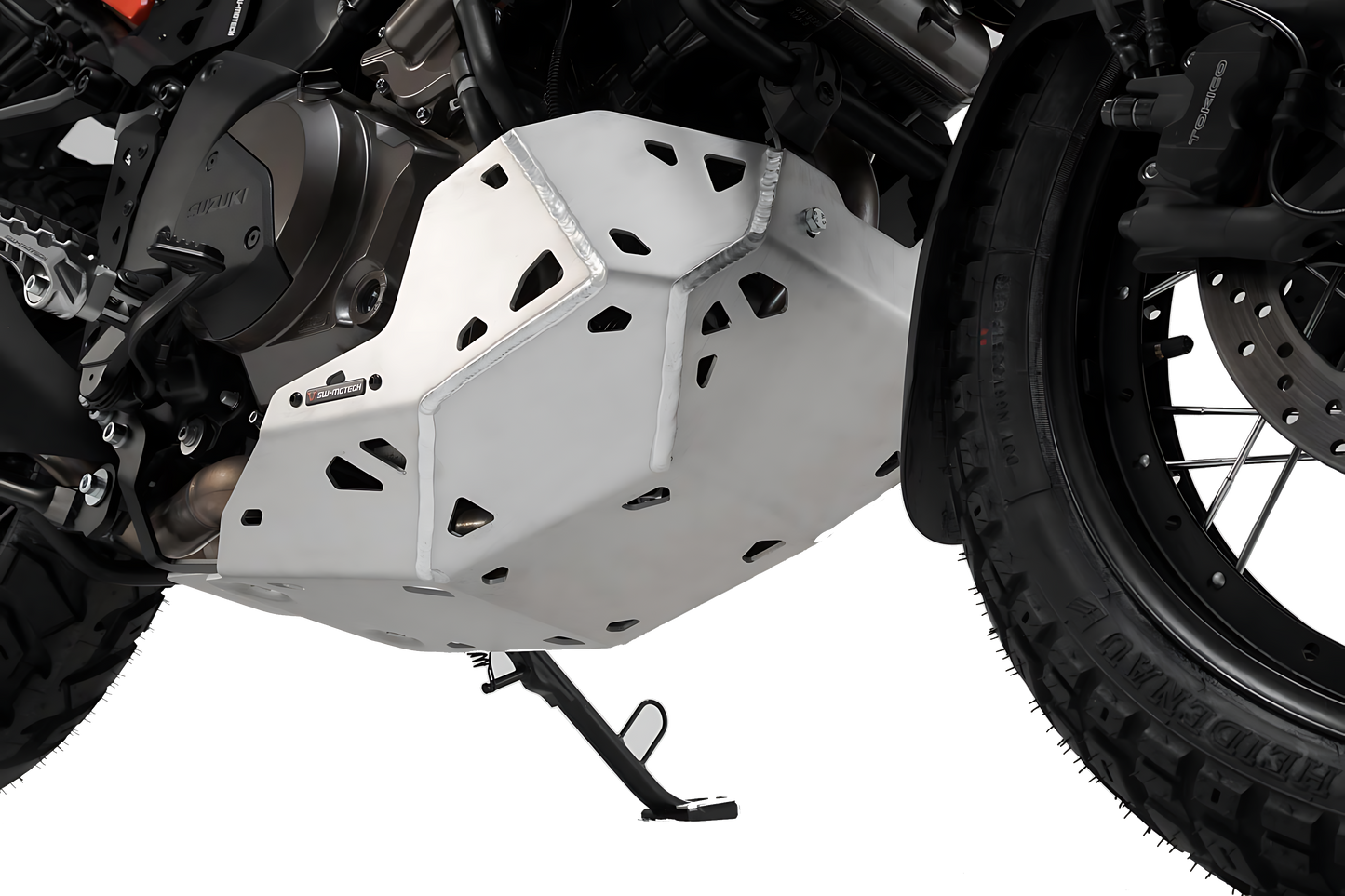 Protector de motor Negro/Plateado. Suzuki V-Strom 1050 (19- ).