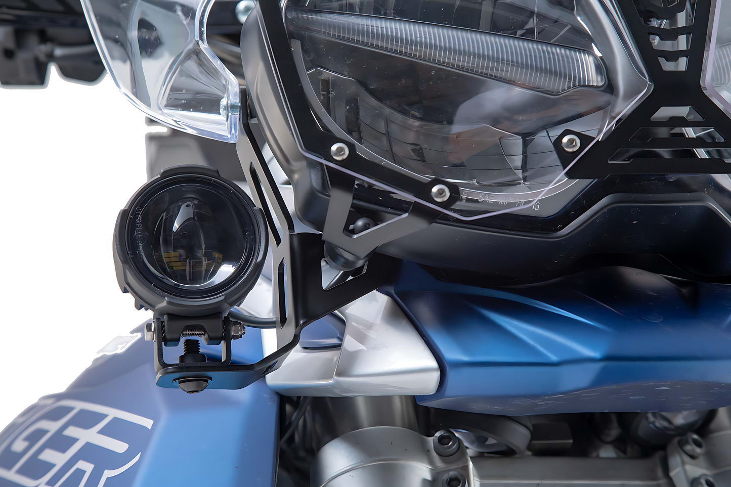 Soportes para luces Negro. Triumph Tiger 800 modelos (10-).