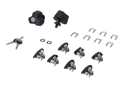 Juego de bombín TRAX con sistema antirobo PRO Juego de 9 cerraduras/2 llaves. Sistema antirobo.