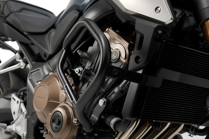 Protecciones laterales de motor Negro. Honda CB650F (14-18) / CB650R (18-).