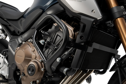 Protecciones laterales de motor Negro. Honda CB650F (14-18) / CB650R (18-).