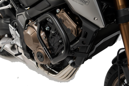 Protecciones laterales de motor Negro. Honda CB650F (14-18) / CB650R (18-).