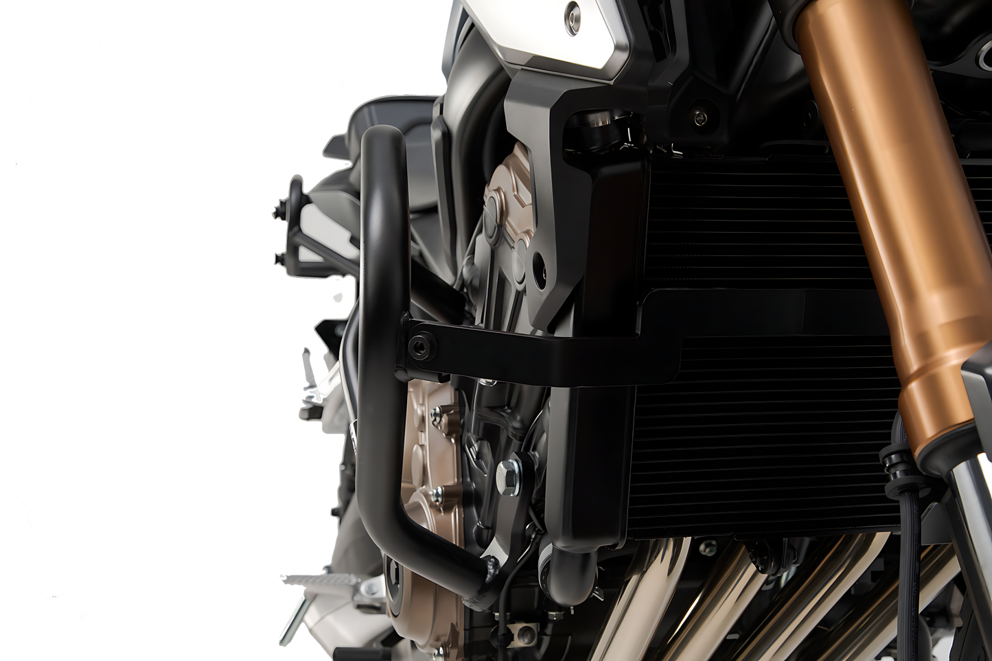 Protecciones laterales de motor Negro. Honda CB650F (14-18) / CB650R (18-).