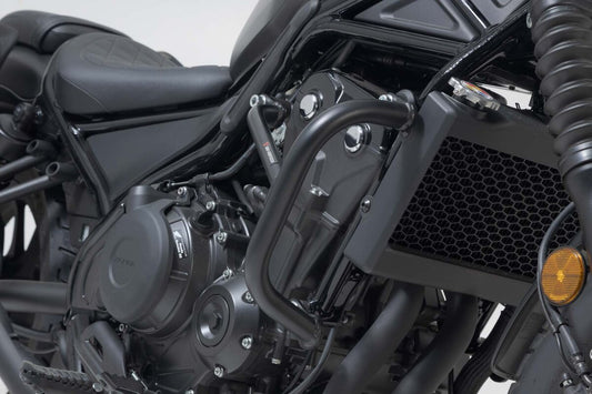 Protecciones laterales de motor. Negro. Honda CMX 500 Rebel (16-), CL500 (22-).