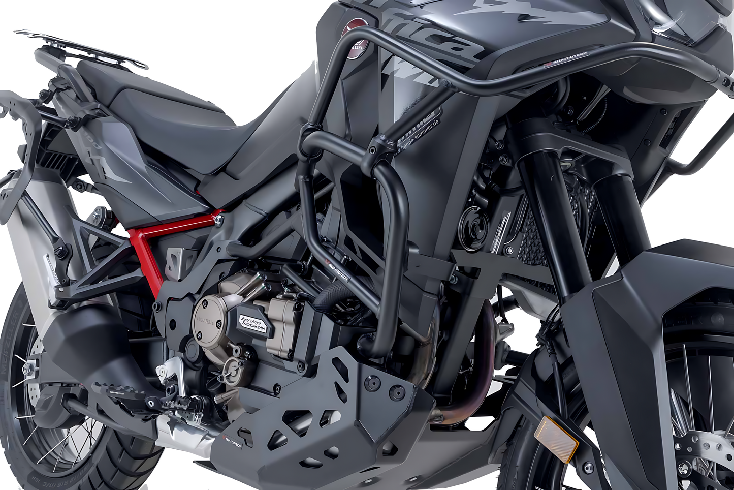 Protecciones laterales de motor Negro. Honda CRF1100L Africa Twin (19-).