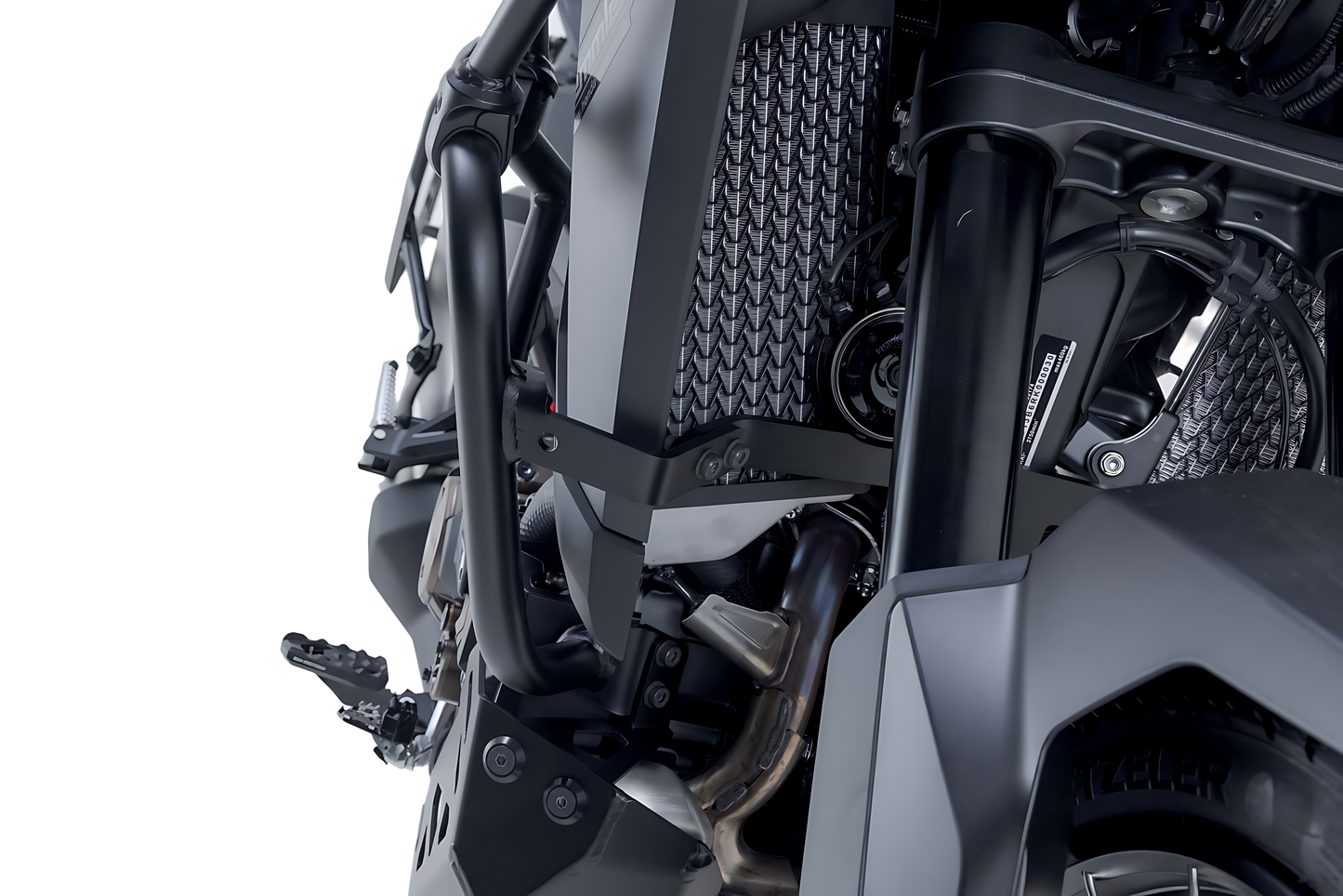 Protecciones laterales de motor Negro. Honda CRF1100L Africa Twin (19-).