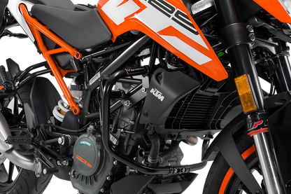 Protecciones laterales de motor Negro. KTM 125 (11-20) / 200 Duke (11-16).