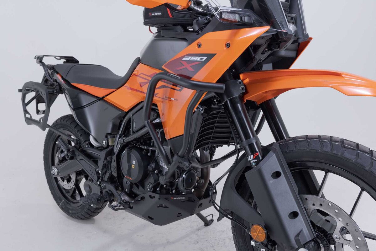 Protecciones laterales de motor. Negro. KTM 250 Adv, 390 Adv (25-).