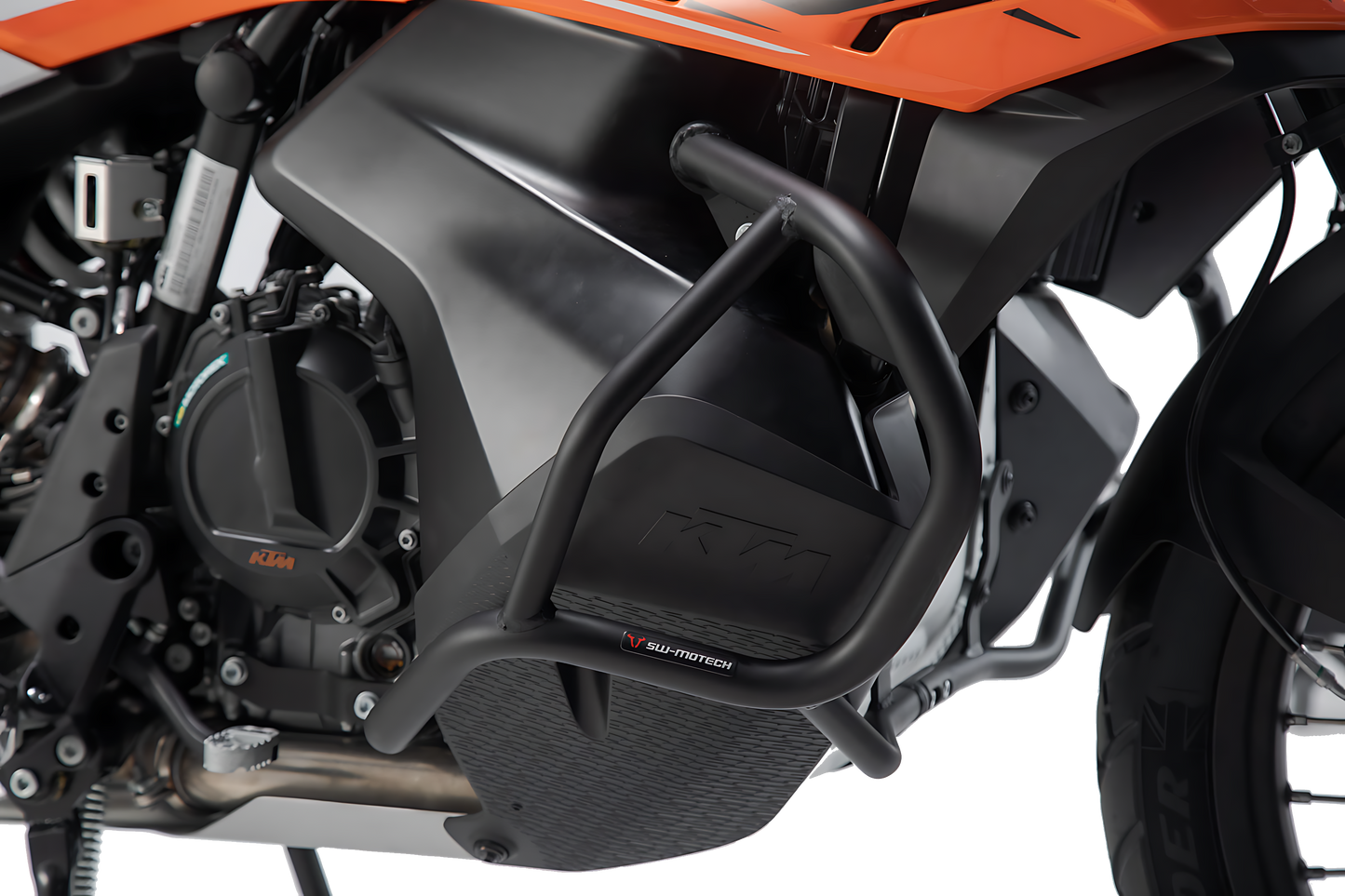 Protecciones laterales de motor Negro. KTM 790/890 Adv/R, Husqvarna Norden 901.