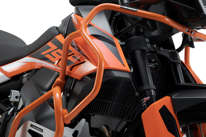 Protecciones superiores de motor Naranja. KTM 790 Adv/R (19-21), 890 Adv/R (20-22).