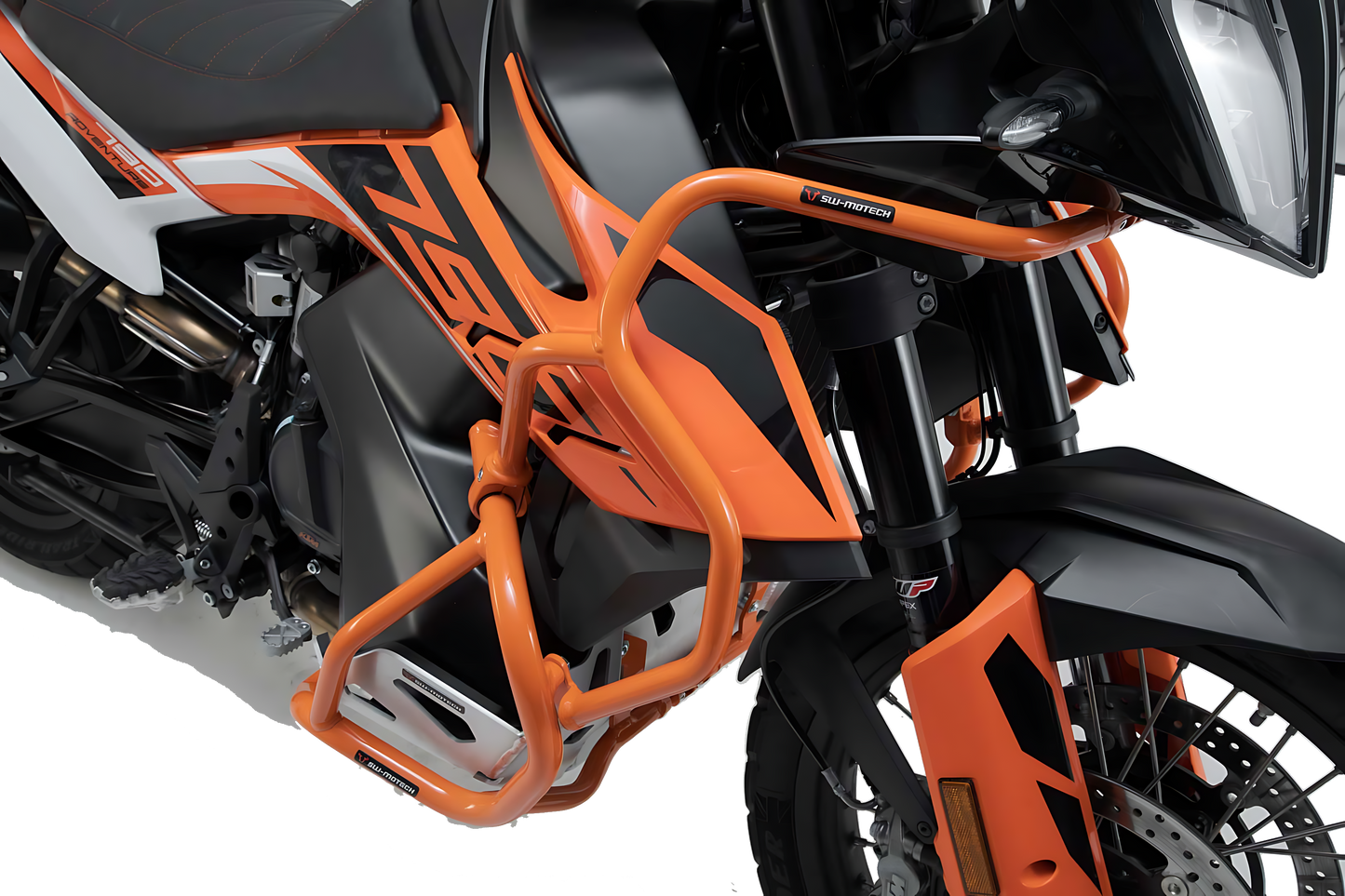 Protecciones superiores de motor Naranja. KTM 790 Adv/R (19-21), 890 Adv/R (20-22).