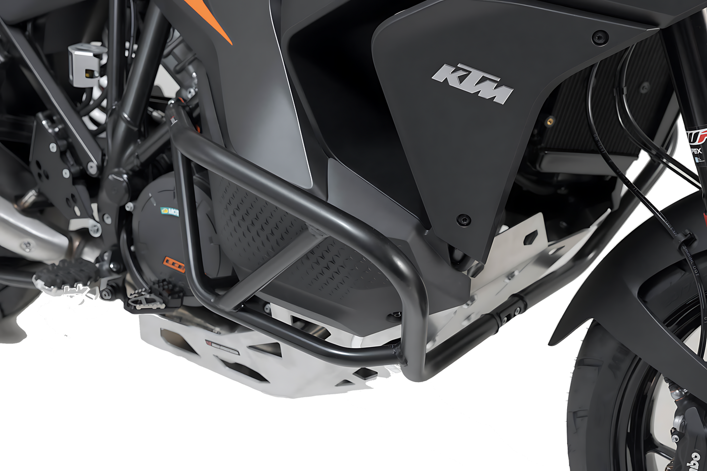Protecciones laterales de motor Naranja. KTM 1290 Super Adventure (21-).