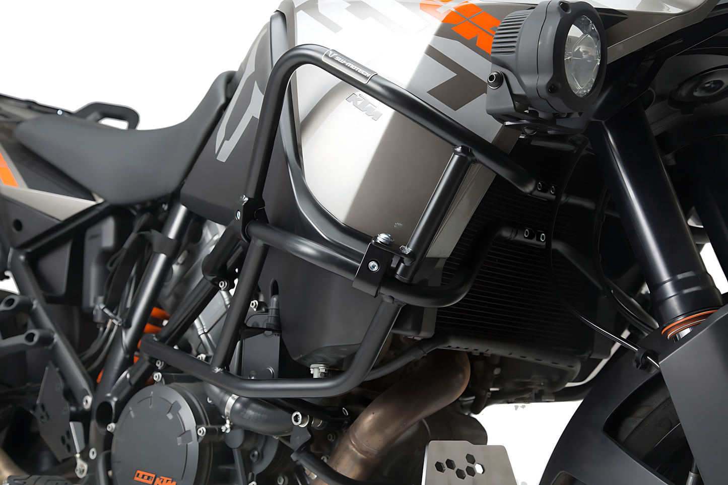 Protecciones sup. de motor para KTM original Negro. 1290 SAdv R / S (16-), 1090 Adv (16-).
