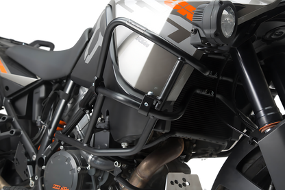 Protecciones sup. de motor para KTM original Negro. 1290 SAdv R / S (16-), 1090 Adv (16-).