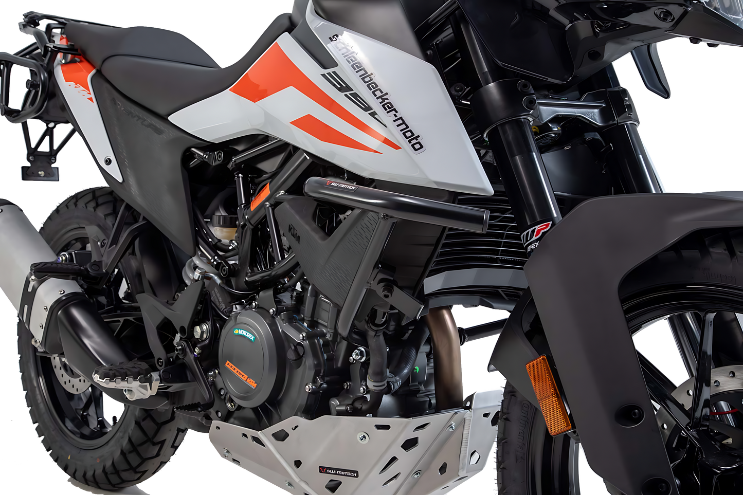 Protecciones laterales de motor Negro. KTM 390 Adv (19-).
