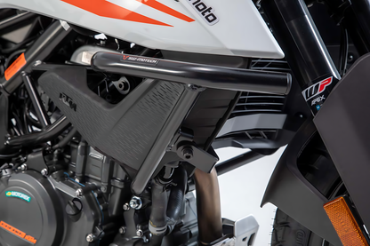 Protecciones laterales de motor Negro. KTM 390 Adv (19-).