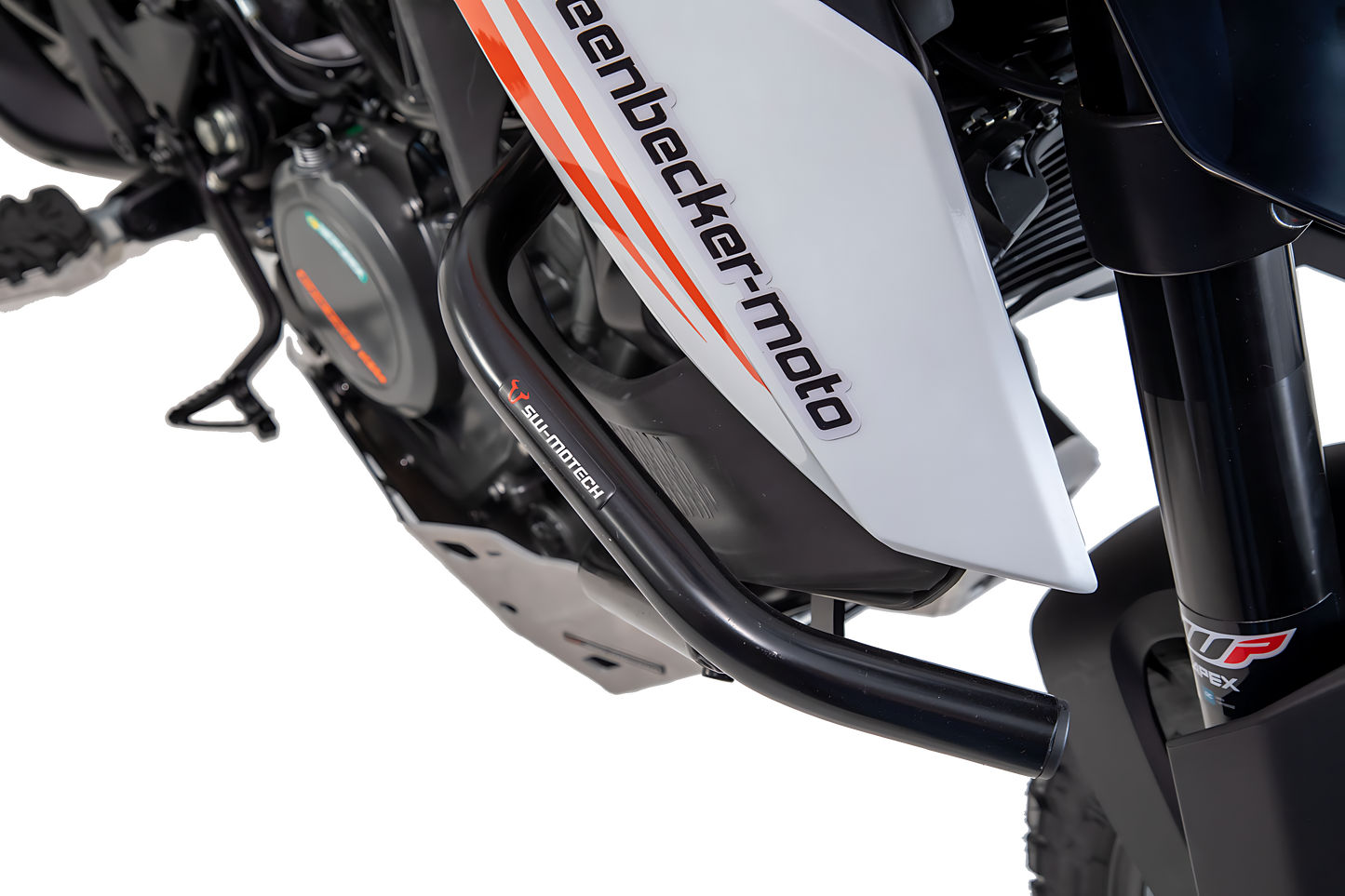 Protecciones laterales de motor Negro. KTM 390 Adv (19-).