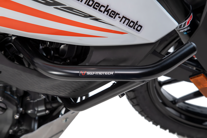 Protecciones laterales de motor Negro. KTM 390 Adv (19-).