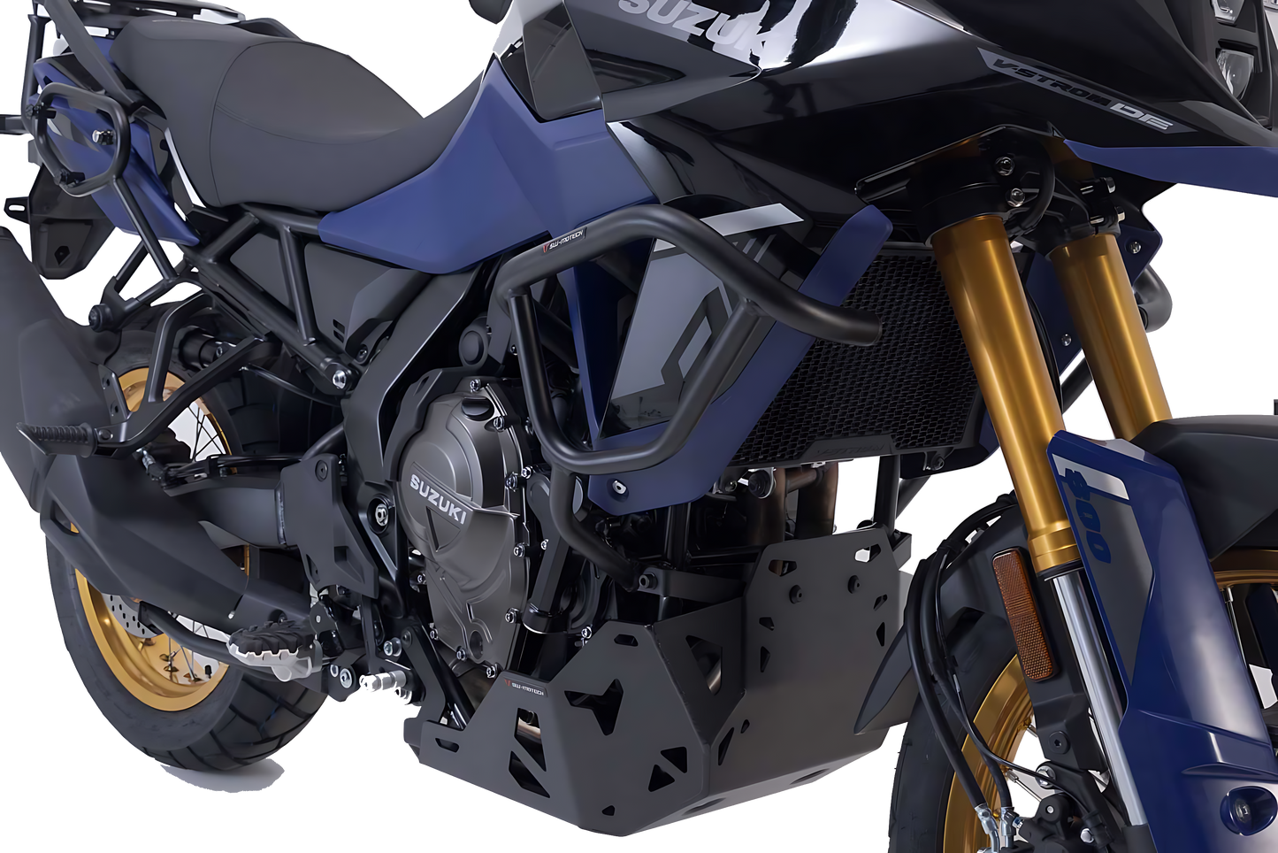 Protecciones laterales de motor Negro. Suzuki V-Strom 800 / 800DE (22-).