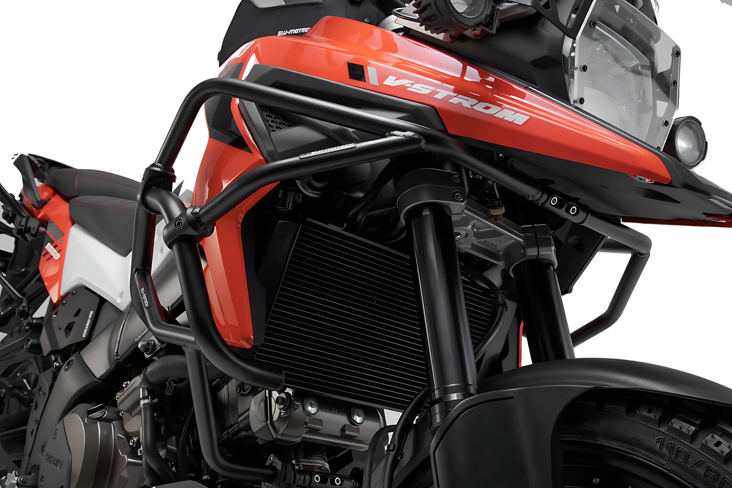 Protecciones superiores de motor Negro. Suzuki V-Strom 1050 (19-).