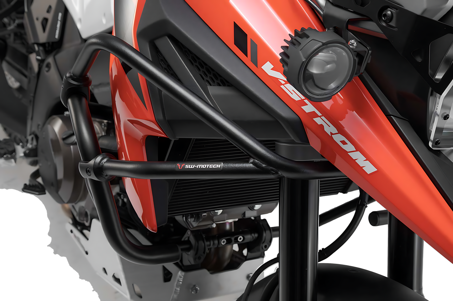 Protecciones superiores de motor Negro. Suzuki V-Strom 1050 (19-).