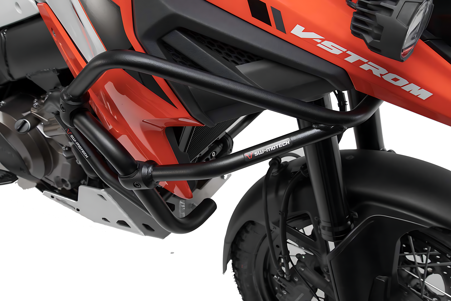 Protecciones superiores de motor Negro. Suzuki V-Strom 1050 (19-).