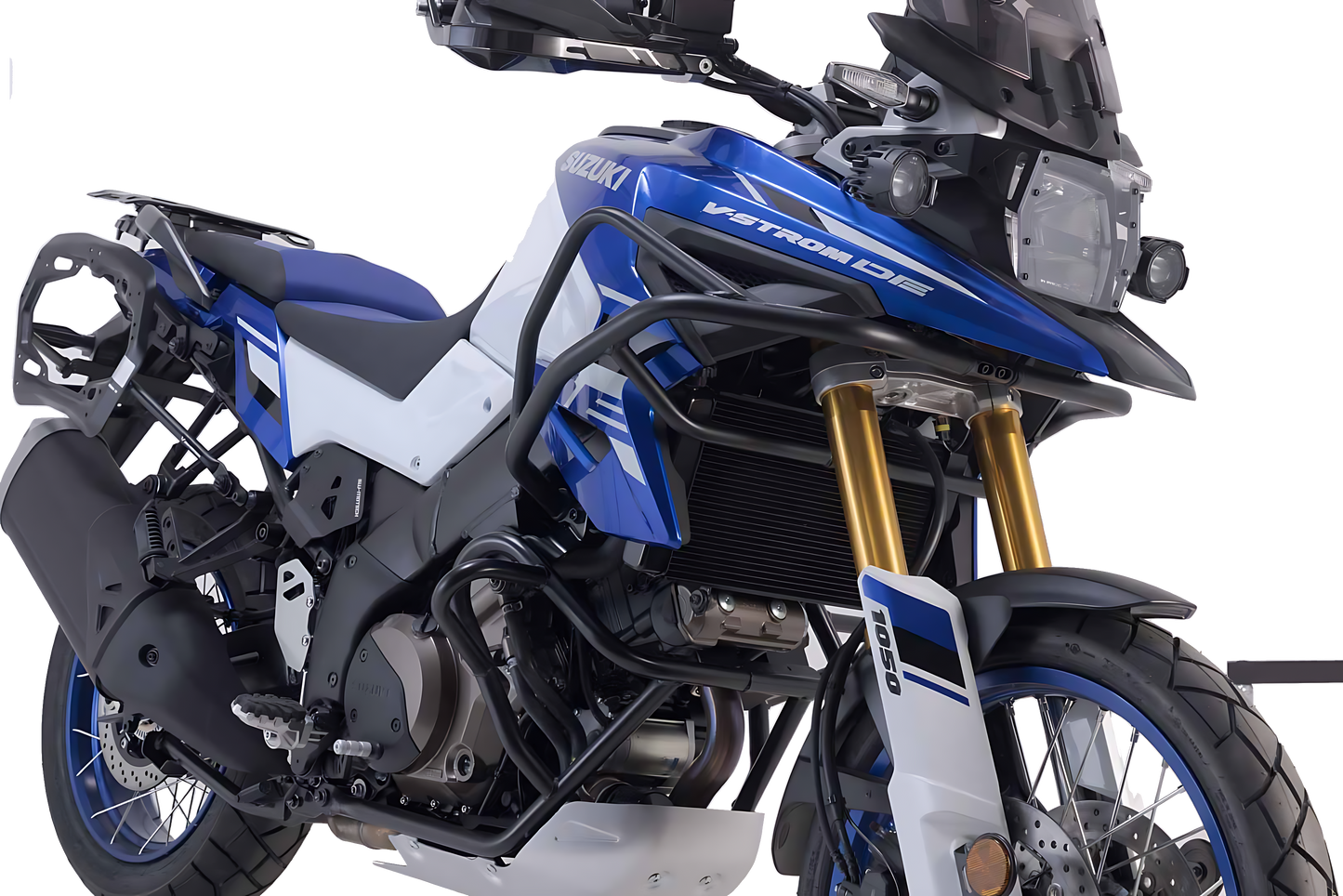 Protecciones laterales de motor Negro. Suzuki V-Strom 1050DE (21-).