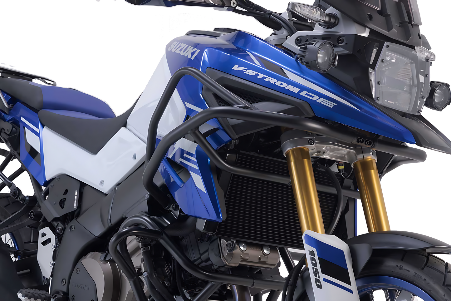 Protecciones laterales de motor Negro. Suzuki V-Strom 1050DE (21-).