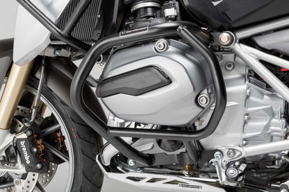 Protecciones laterales de motor. Negro. BMW R 1200 GS LC (12-18) / Rallye (16-18).