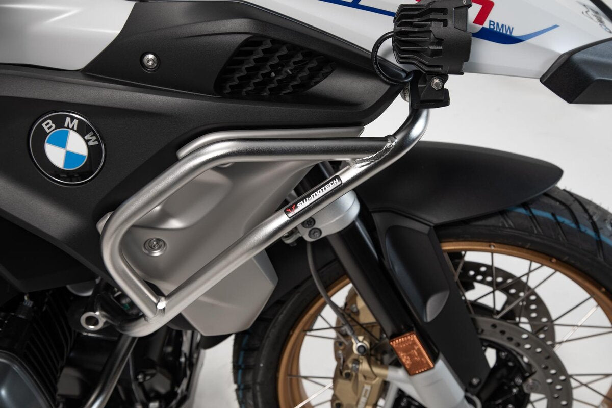 Protecciones superiores de motor. Acero inoxidable. R1200GS (16-), R1250GS (18-).