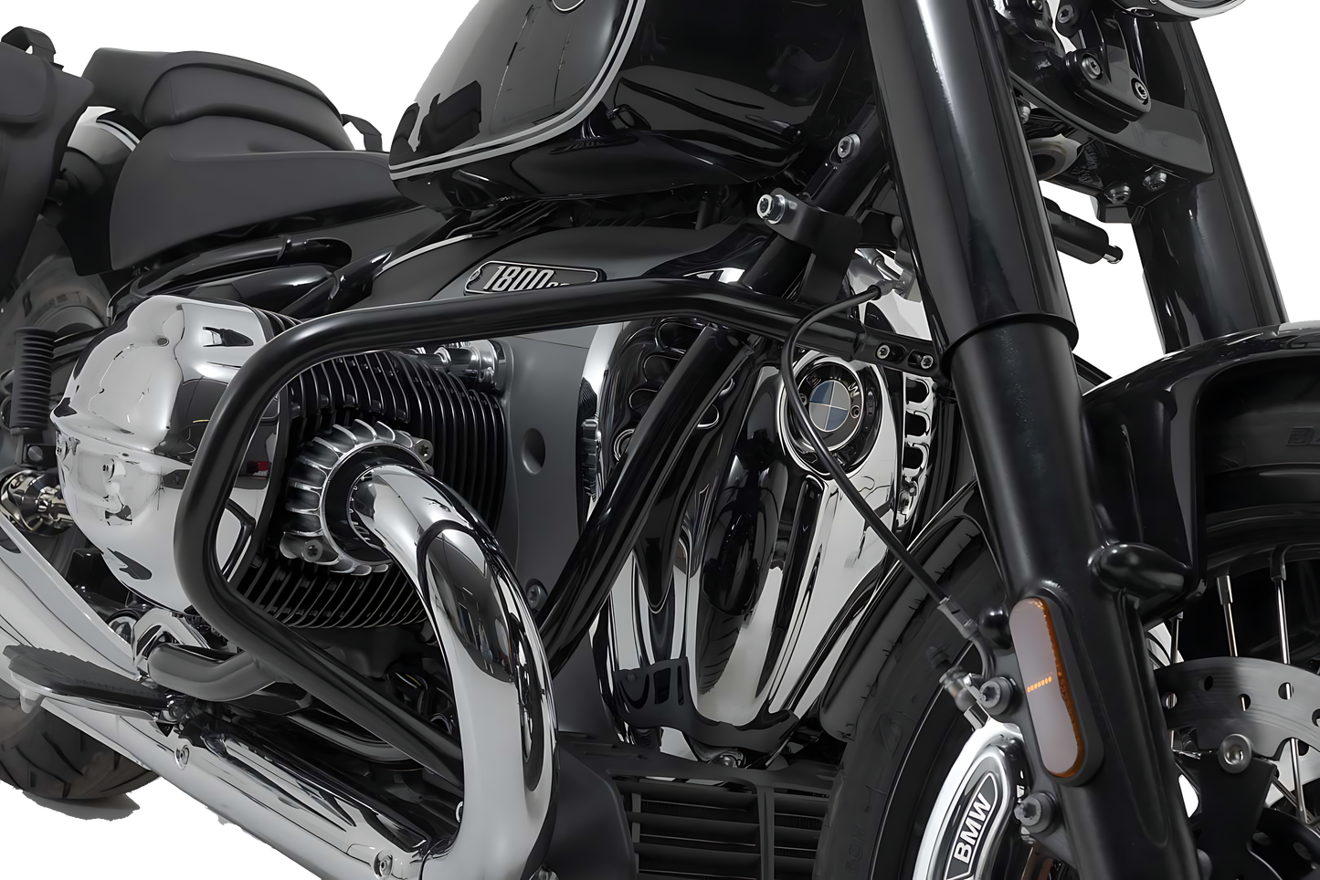 Protecciones laterales de motor Negro. BMW R18 (20-).
