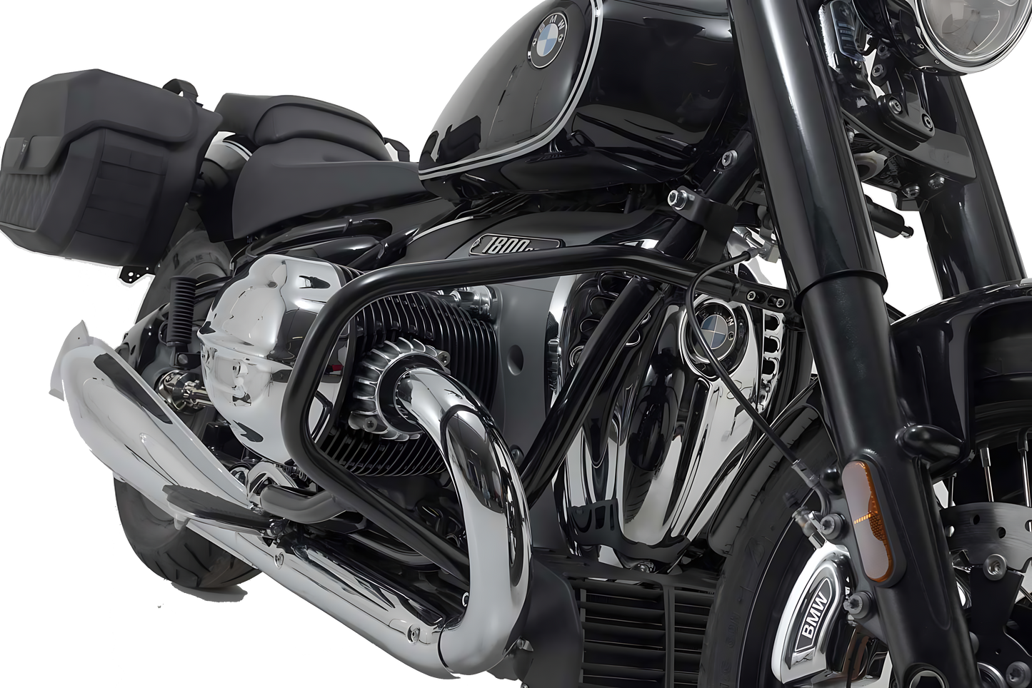 Protecciones laterales de motor Negro. BMW R18 (20-).