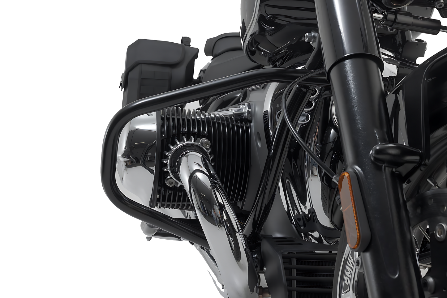 Protecciones laterales de motor Negro. BMW R18 (20-).