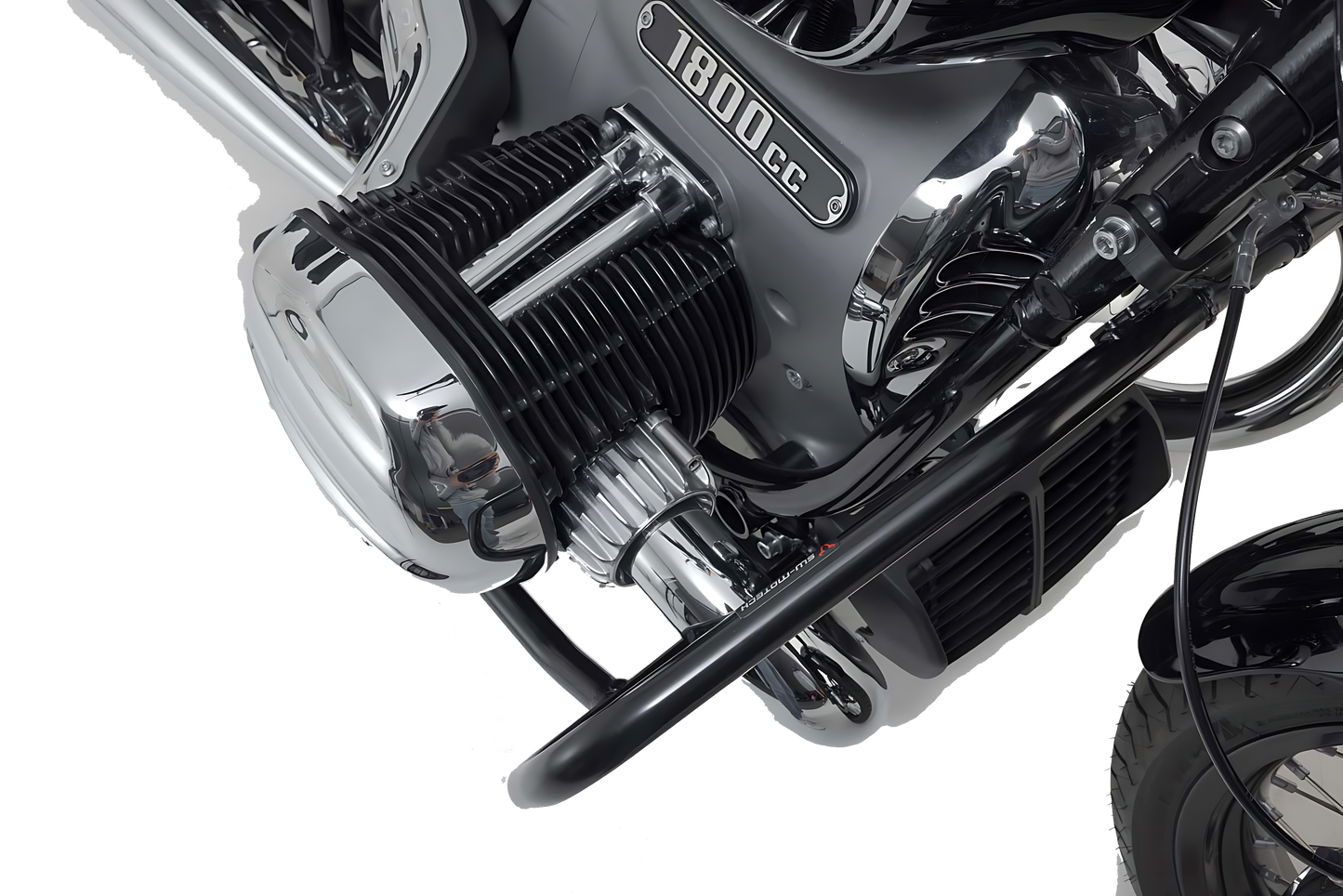 Protecciones laterales de motor Negro. BMW R18 (20-).