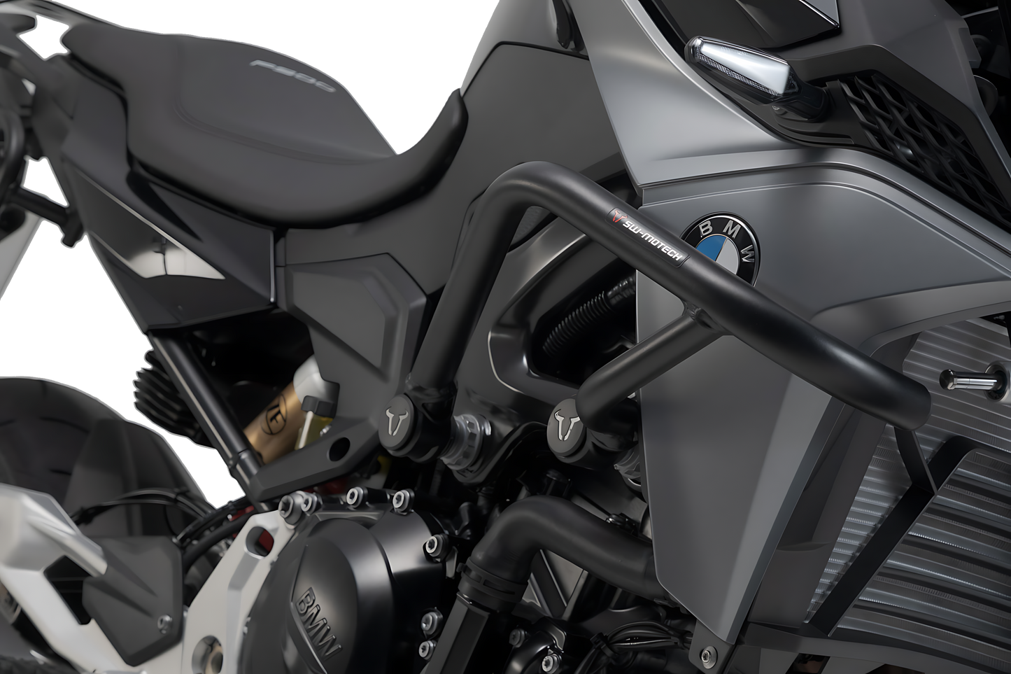 Protecciones laterales de motor Negro. BMW F 900 R (19-).