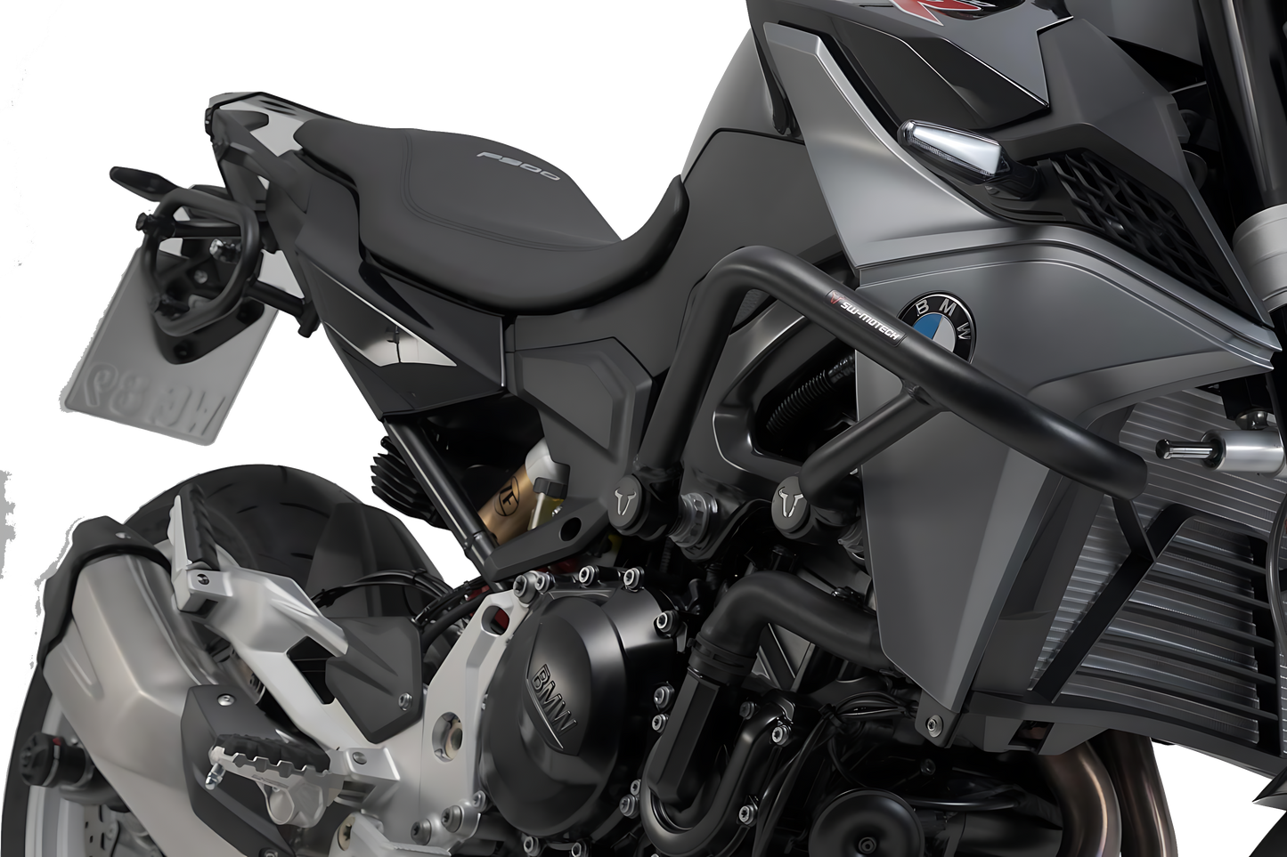 Protecciones laterales de motor Negro. BMW F 900 R (19-).