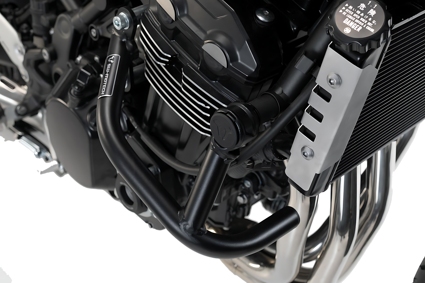 Protecciones laterales de motor Negro. Kawasaki Z900RS/ Cafe (17-).