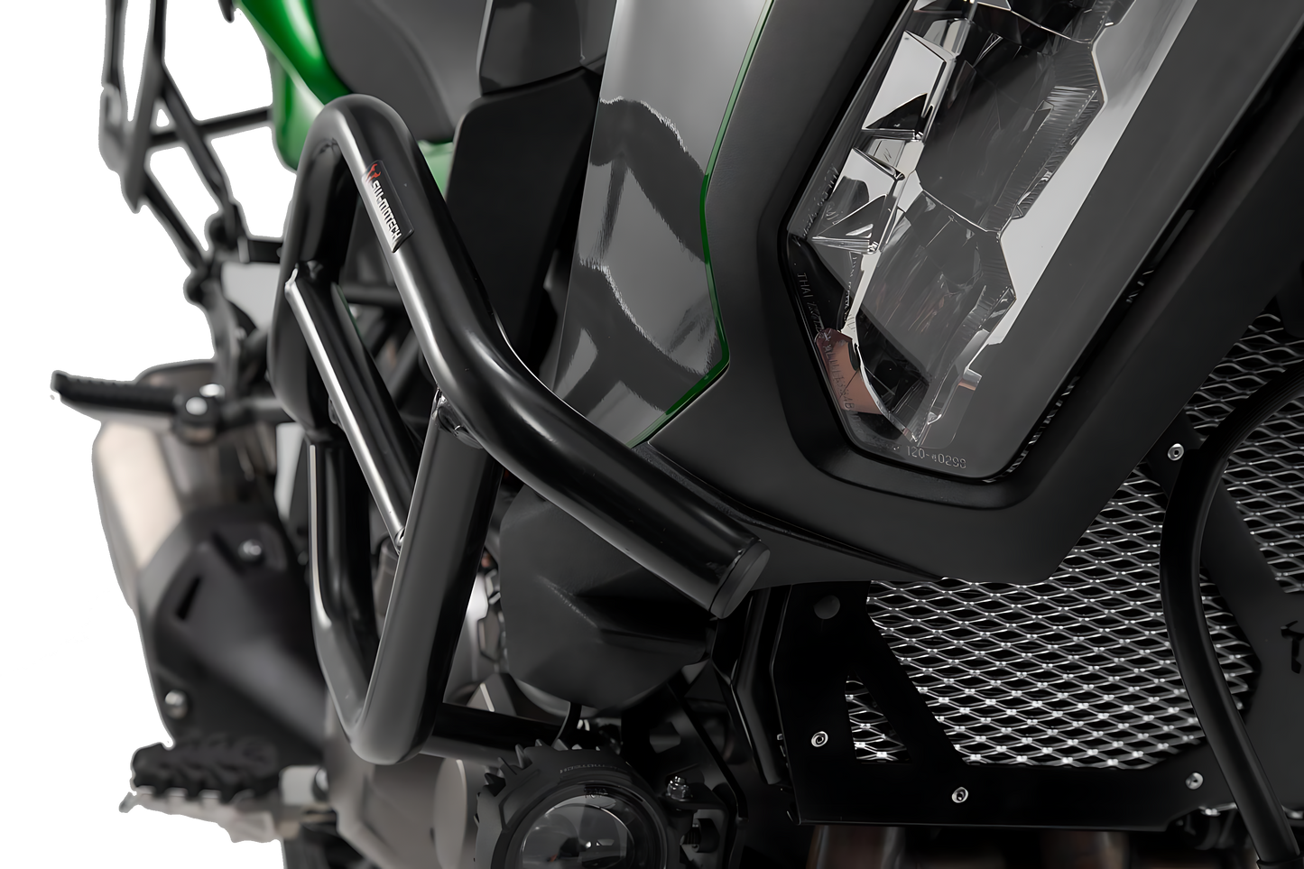 Protecciones laterales de motor Negro. Kawasaki Versys 1000 (18-).