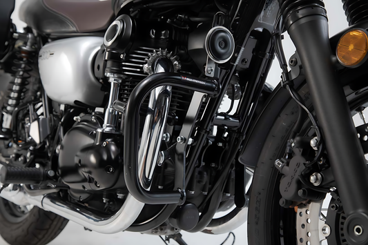 Protecciones laterales de motor Negro. Kawasaki W800 Street/ Cafe (18-).