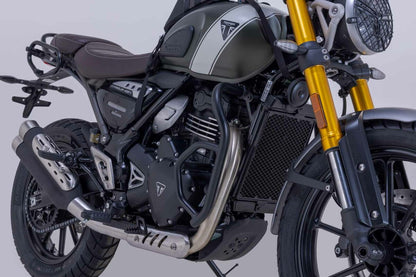 Protecciones laterales de motor. Negro. Triumph Speed 400/Scrambler 400 X (23-).