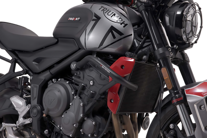 Protecciones laterales de motor Negro. Triumph Trident 660 (21-).
