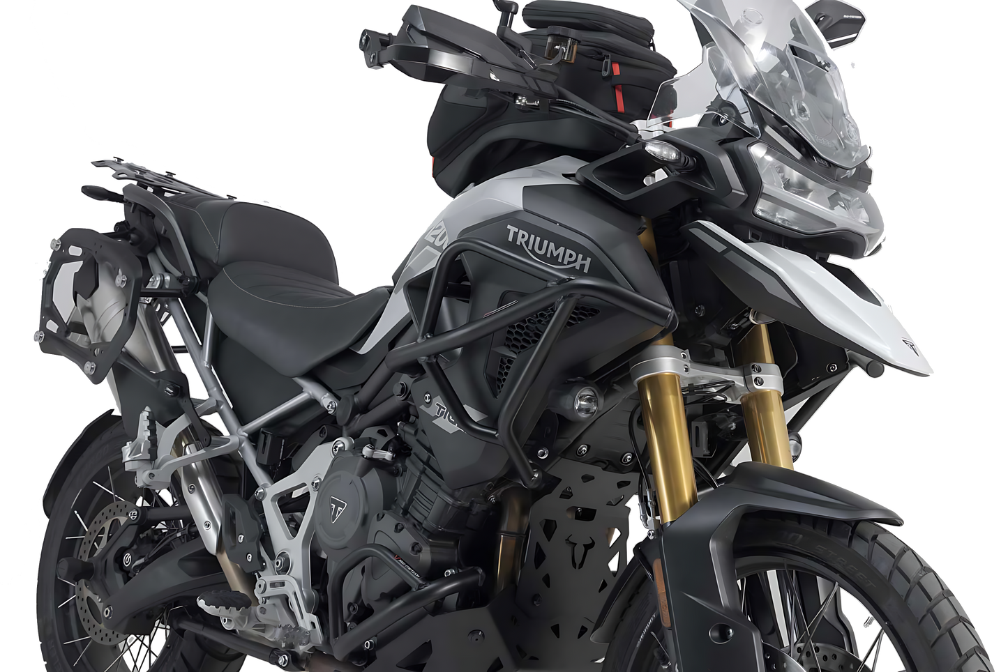 Protecciones superiores de motor Negro. Modelos Triumph Tiger 1200 (22-).