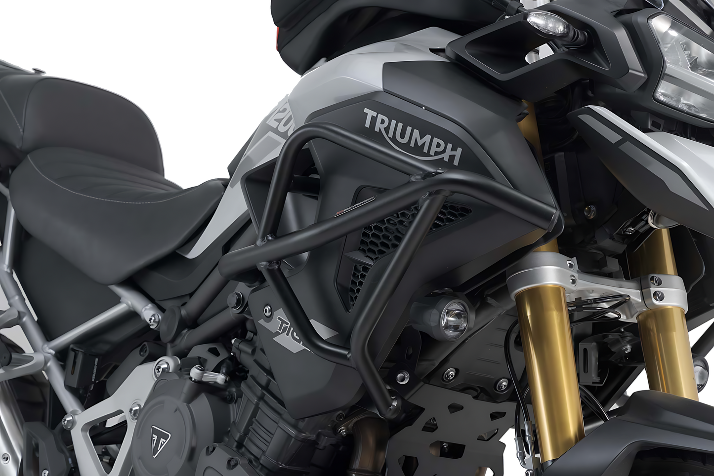 Protecciones superiores de motor Negro. Modelos Triumph Tiger 1200 (22-).