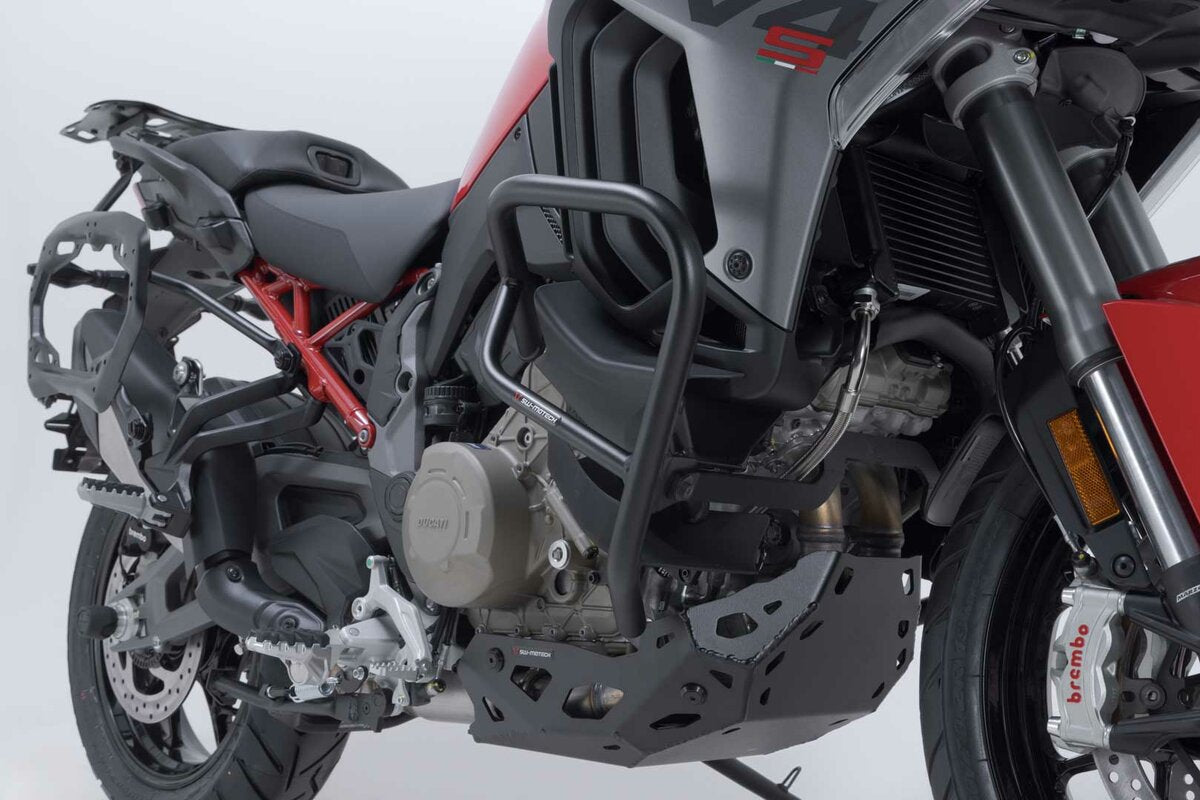 Protecciones laterales de motor. Negro. Ducati Multistrada V4 (20-).