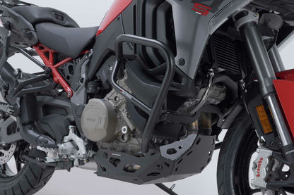 Protecciones laterales de motor. Negro. Ducati Multistrada V4 (20-).