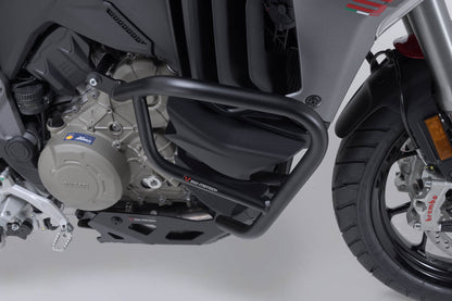Protecciones laterales de motor. Negro. Ducati Multistrada V4 (20-).