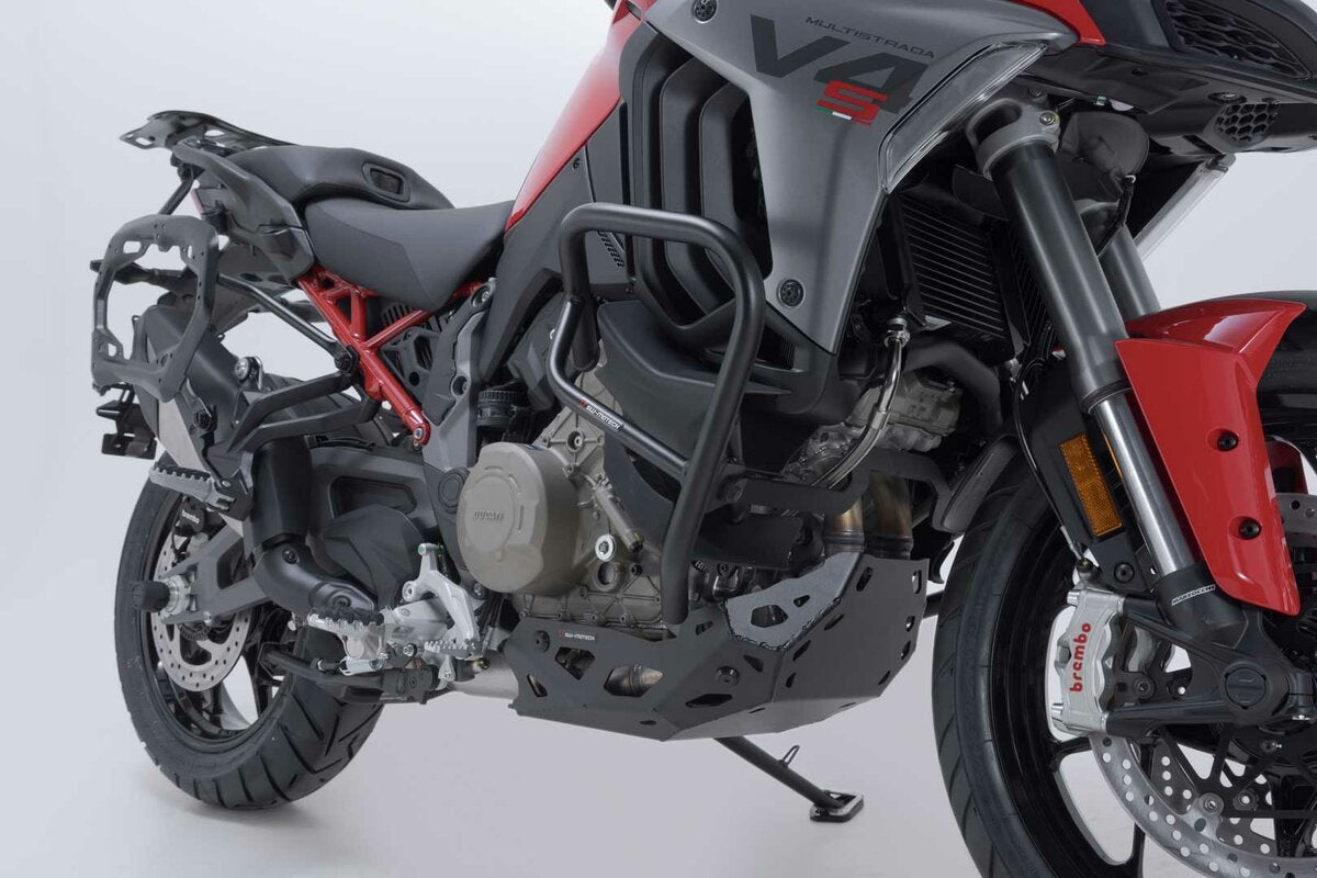 Protecciones laterales de motor. Negro. Ducati Multistrada V4 (20-).